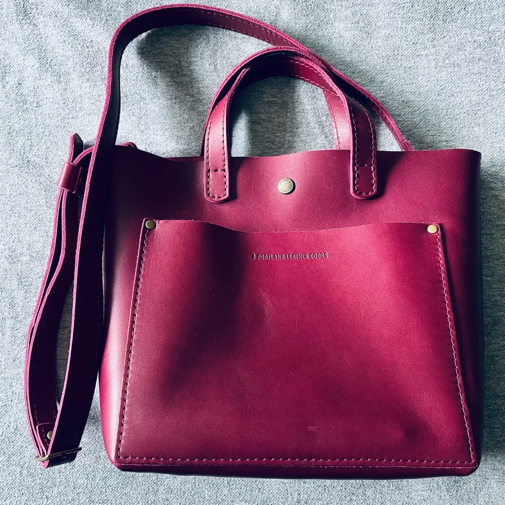 PLG Boysenberry mini crossbody tote